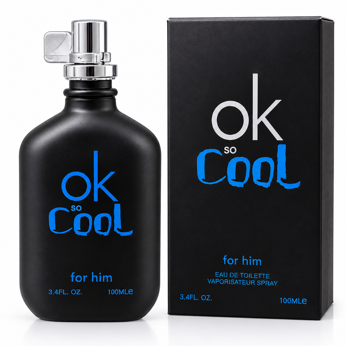 OK So Cool for Him Eau de Toilette Spray – Men's Cologne – 100ml / 3.4 fl oz