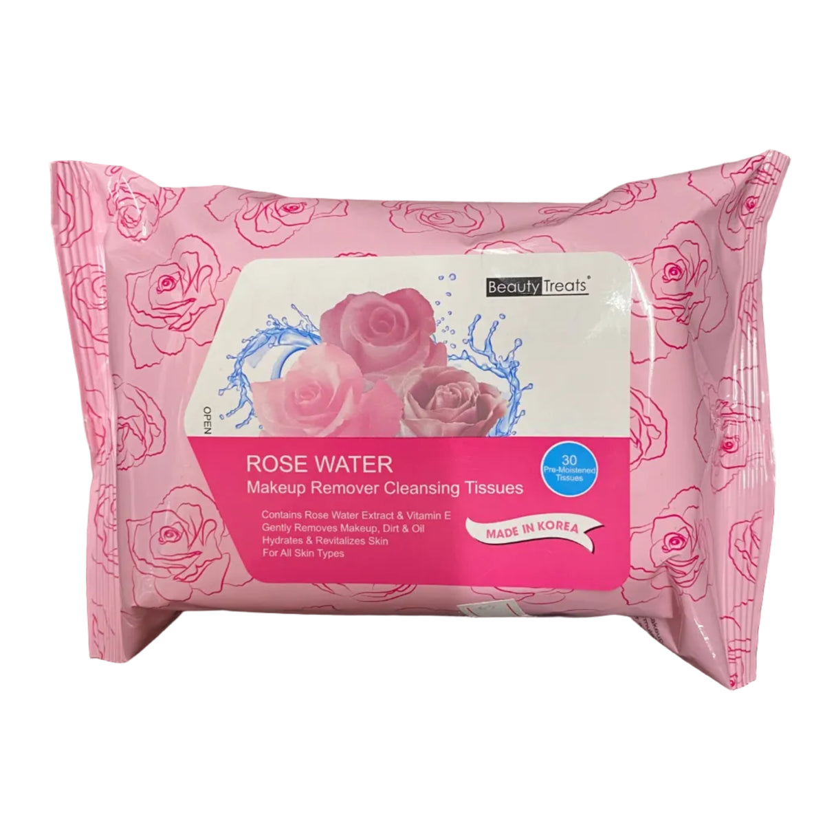 Rose Water Makeup Remover Cleansing Tissues
