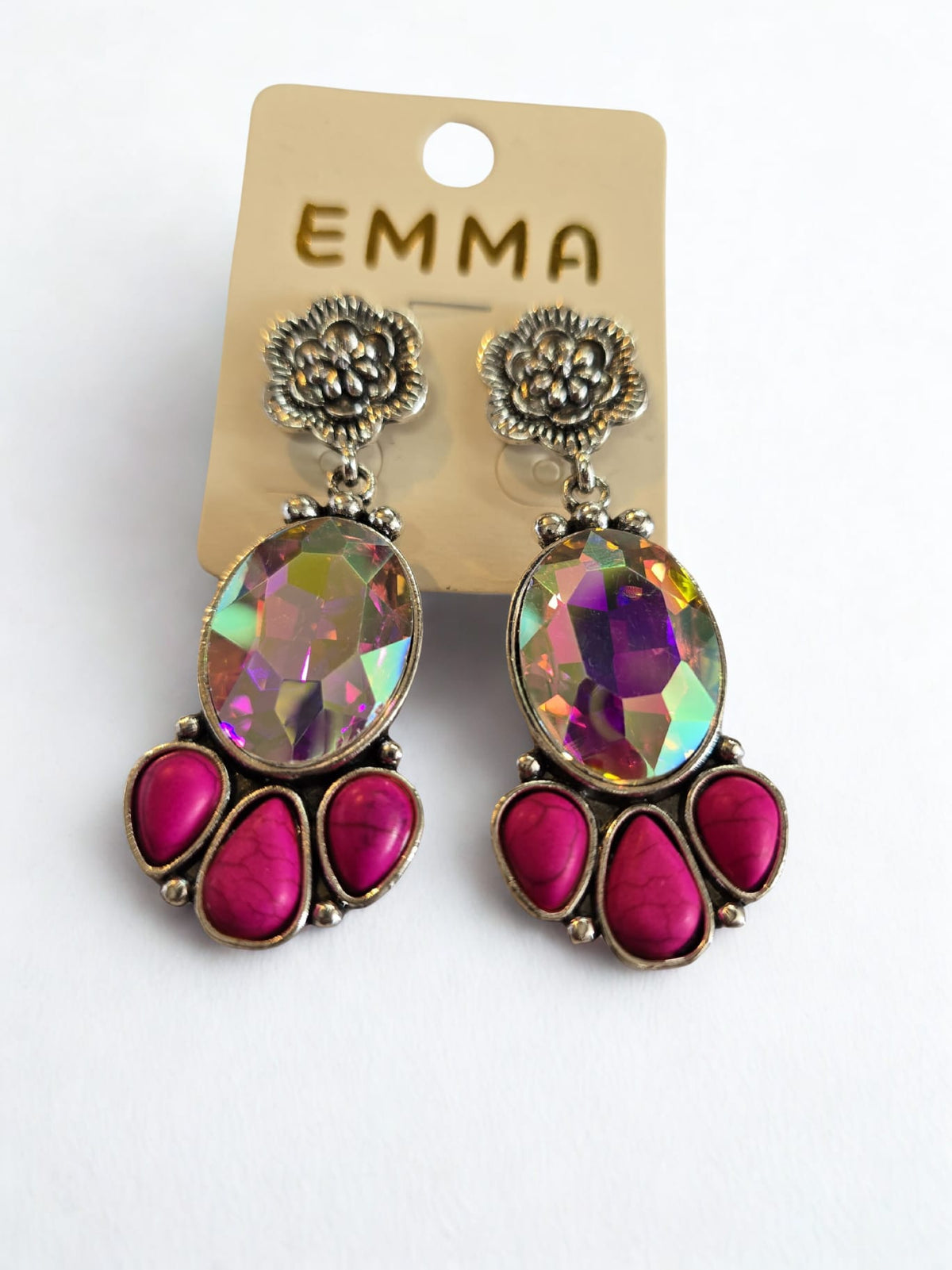 Emma Crystal Drop Earrings – 2 Color Options