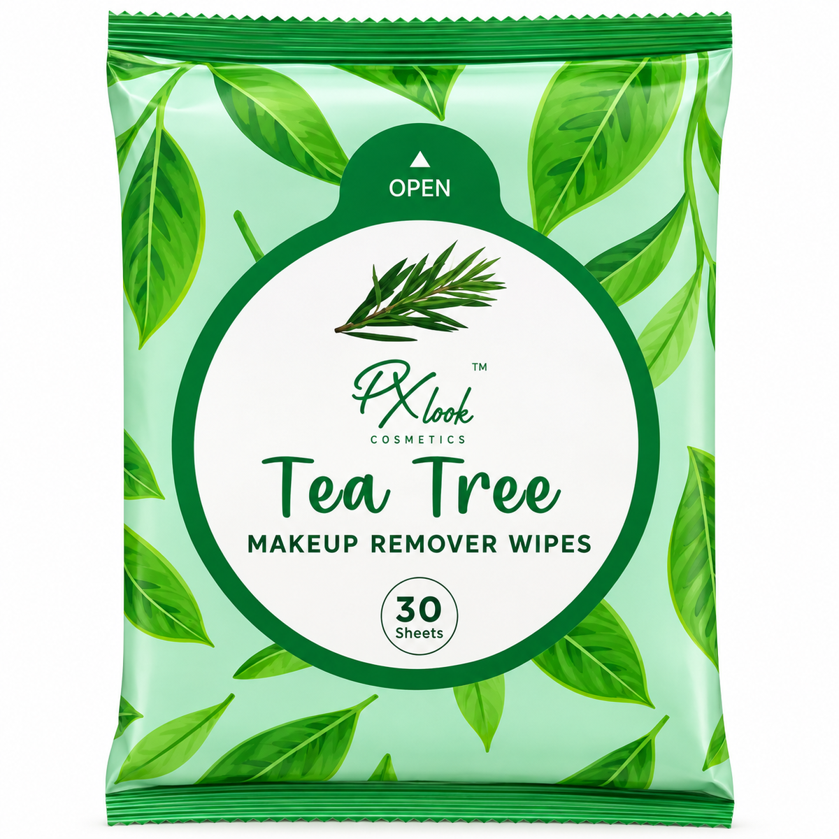 PX Look Tea Tree Makeup Remover Wipes – 30 Sheets