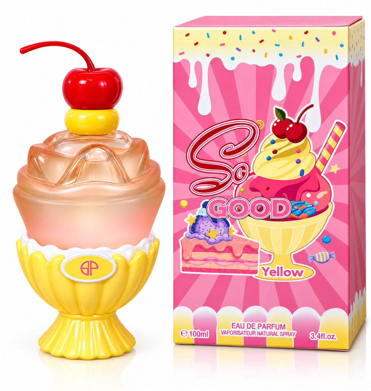 So Good Yellow Cupcake Perfume – Eau de Parfum 100ml (3.4 oz) | Dessert Collection