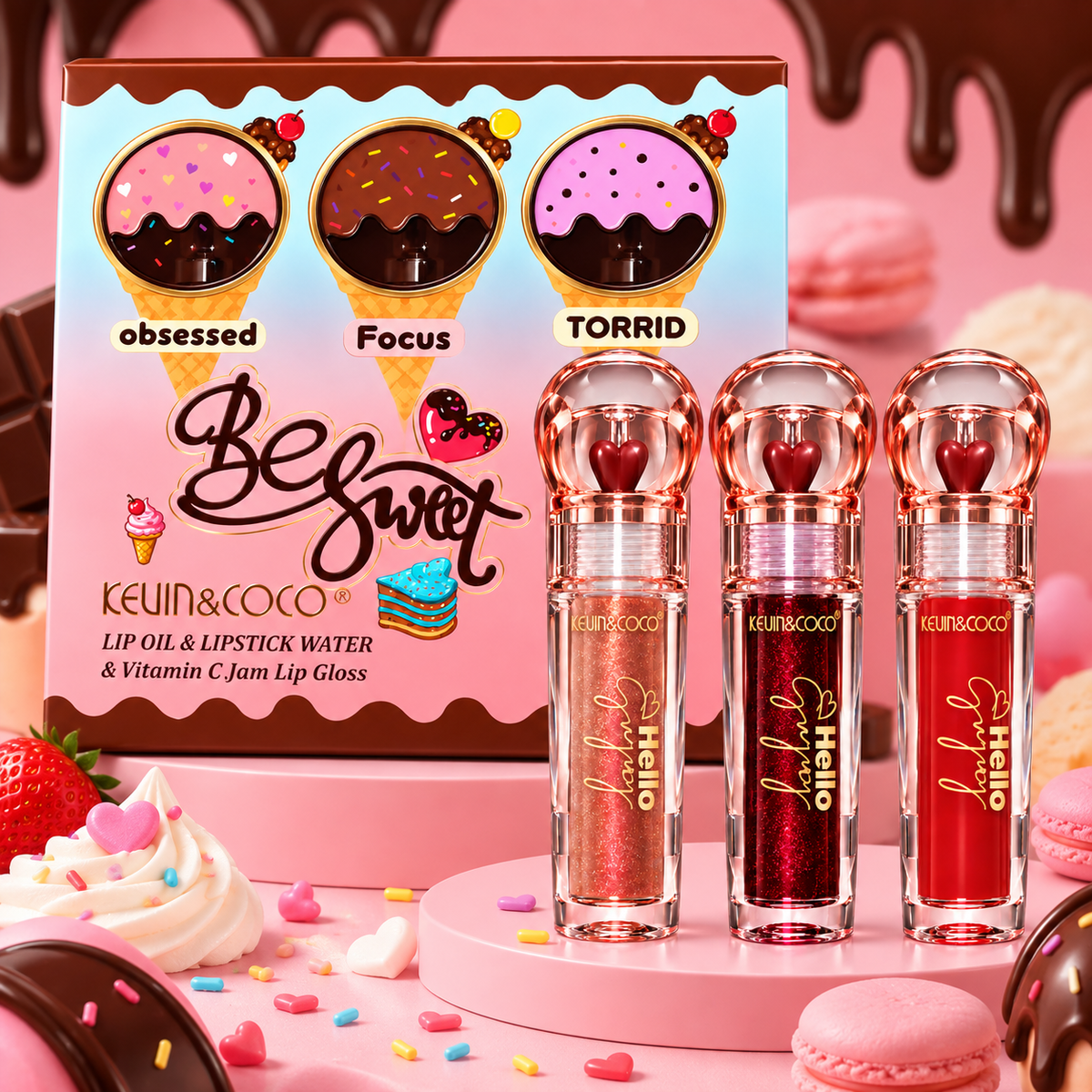 Kevin & Coco “Be Sweet” Lip Collection 🍭💗