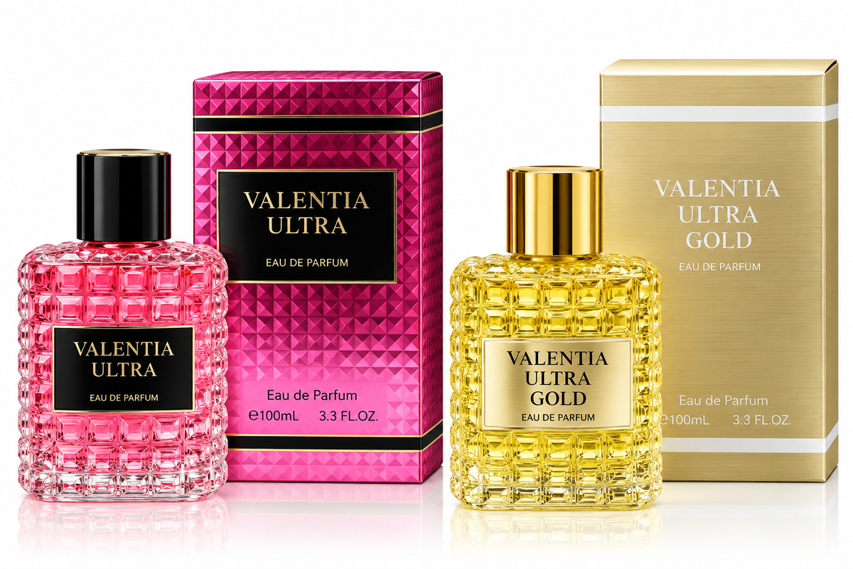 Valentia Ultra & Valentia Ultra Gold Eau de Parfum – 3.4 oz