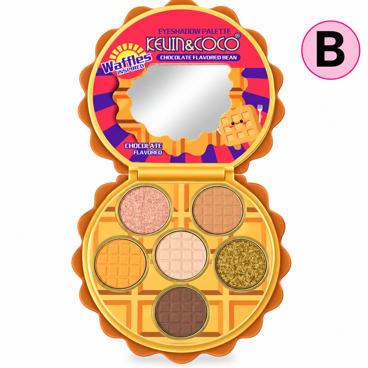 Waffles Inspired Eyeshadow Palette – A & B