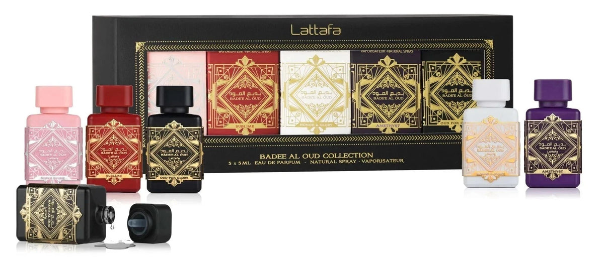 Lattafa Bade'e Al Oud Collection Mini 5 × 5 ml Eau de Parfum Gift Set Unisex