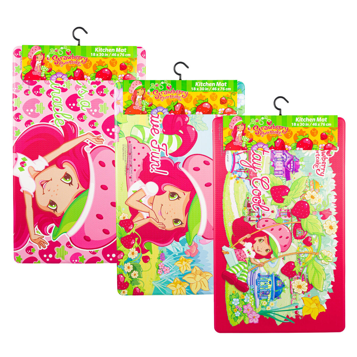 Large Character Kitchen Mat – Care Bears & Strawberry Shortcake 18" x 30"