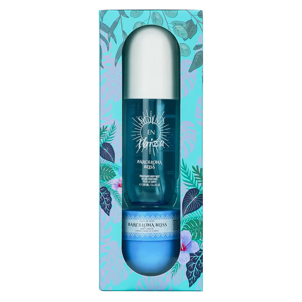 Barcelona Bliss 2-Piece Set, Solo En Ibiza Fragrance Mist and Body Cream Gift Box