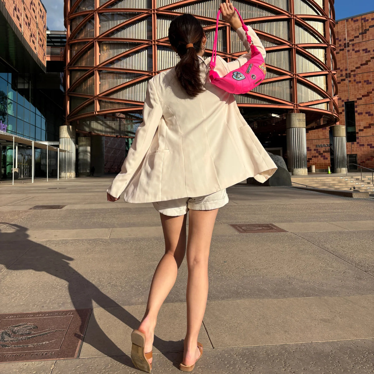 Color Patch Croissant Bag