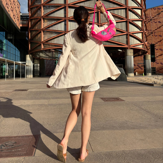 Color Patch Croissant Bag