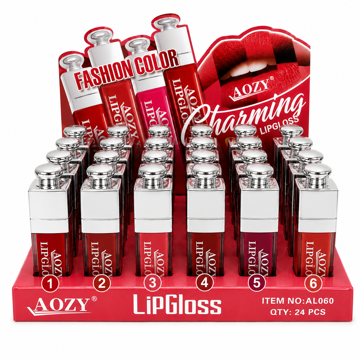 AOZY Lip Gloss – Ultra Pigmented | 24 PCS 💄✨   No.A1060