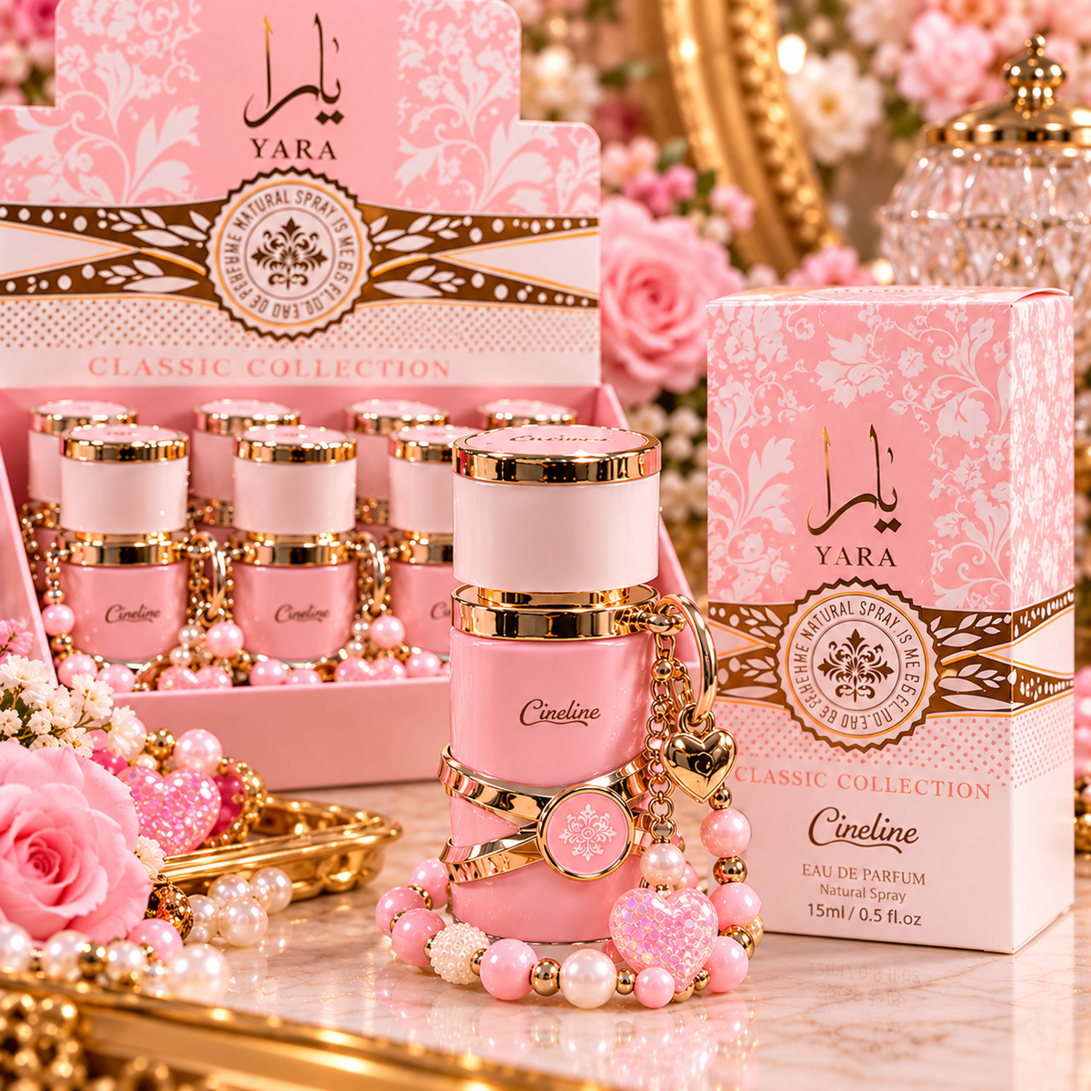 🎀 Cireline Classic Collection Mini Eau de Parfum with Beaded Charm – 15ml