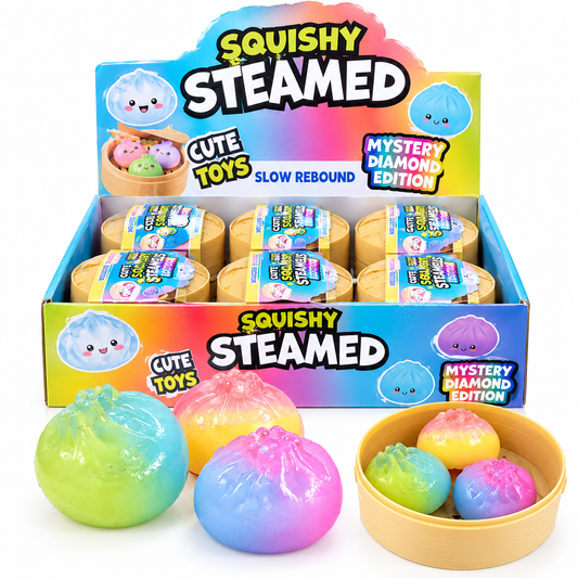 Squishy Steamed Buns Mystery Diamond Edition – Slow Rising Sensory Toy